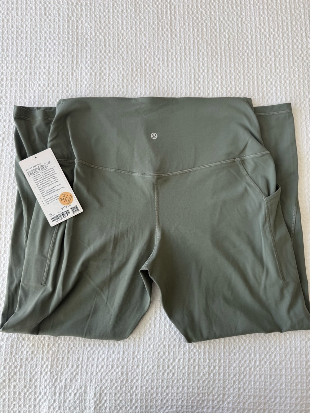 lululemon athletica Olive Green High-Rise Leggings